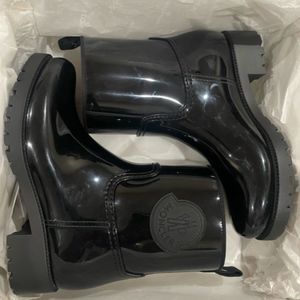 Ginette logo waterproof rain boot